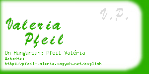 valeria pfeil business card